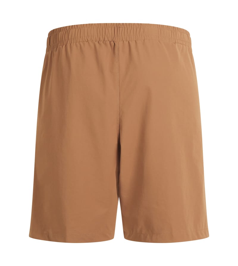Tensuit B69D men hiking shorts on model, buckle waistband, side stitching and fixing strap details