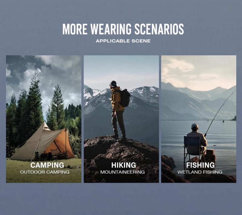 Tensuit men outdoor cargo shorts applicable scenarios: camping, hiking, fishing