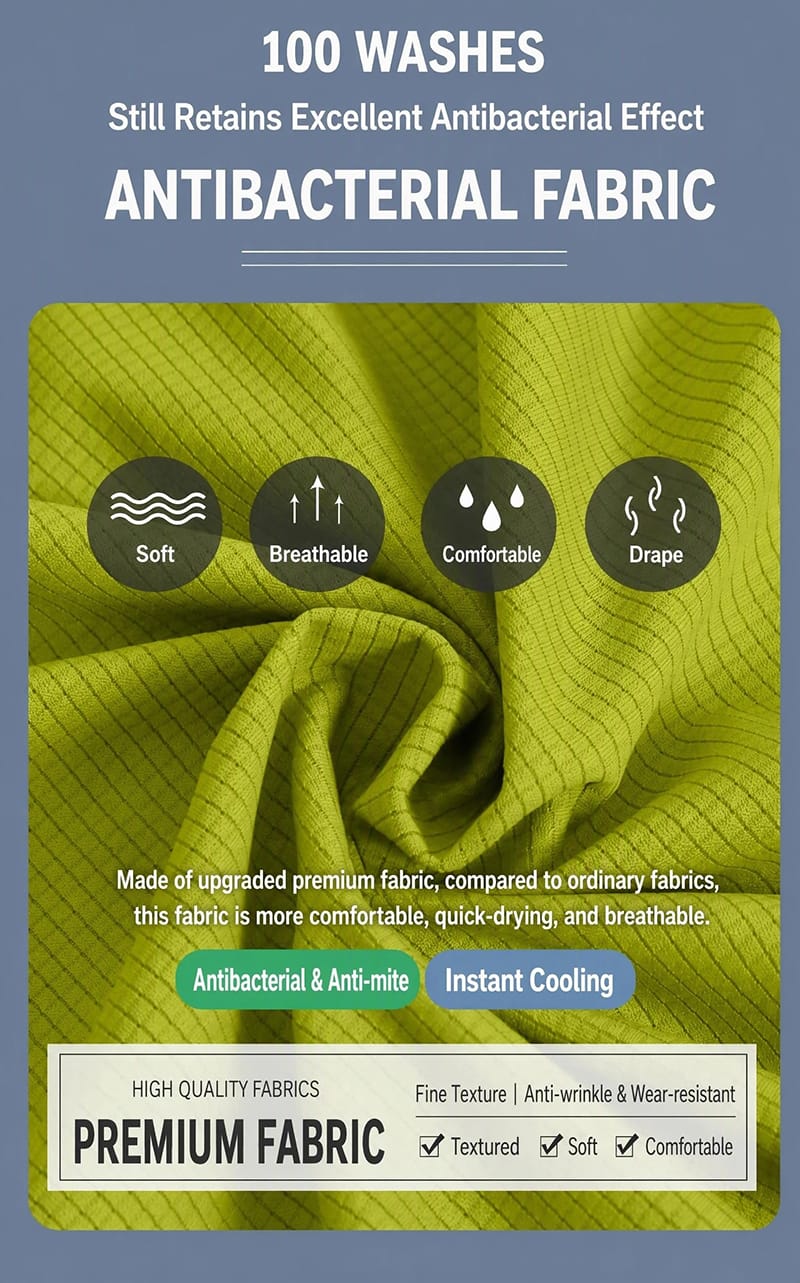 Tensuit antibacterial quick dry sport t-shirt fabric, soft breathable instant cooling material